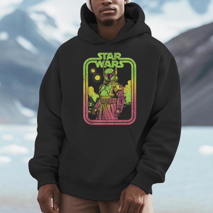 Star Wars The Book Of Boba Fett Retro Poster Men Hoodie Star Wars The Book Of Boba Fett Retro Poster Men Hoodie