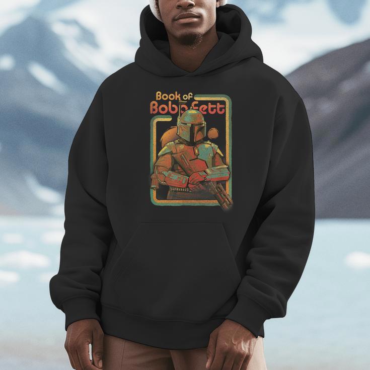 Star Wars The Book Of Boba Fett Twin Suns Retro Box Up Men Hoodie