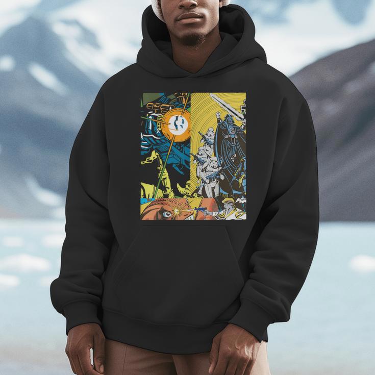Star Wars Comic Books Battles Darth Vader And Stormtroopers Men Hoodie