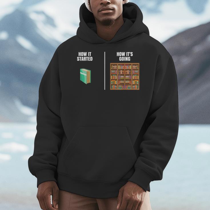 How It Started Book Lovers Shirts Meme Pun Book Men Hoodie