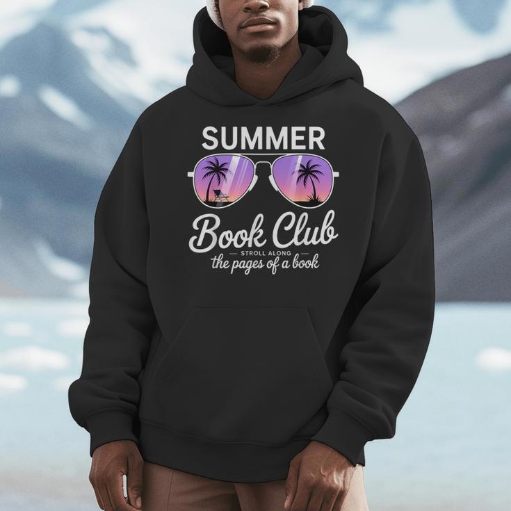Summer Retro Book Club Beach Vacation Men Hoodie