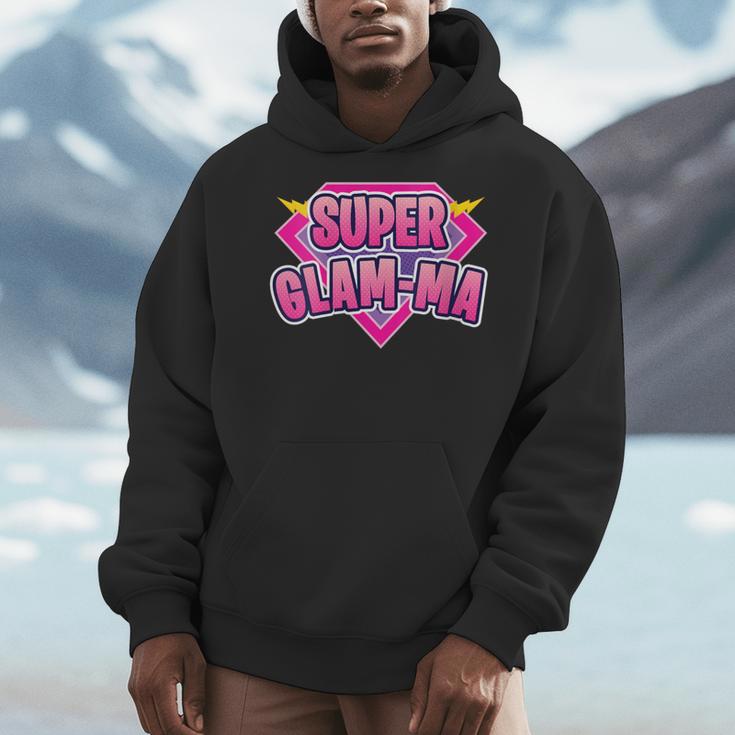 Super Glam-Ma Superhero Grandmother Comic Book Men Hoodie