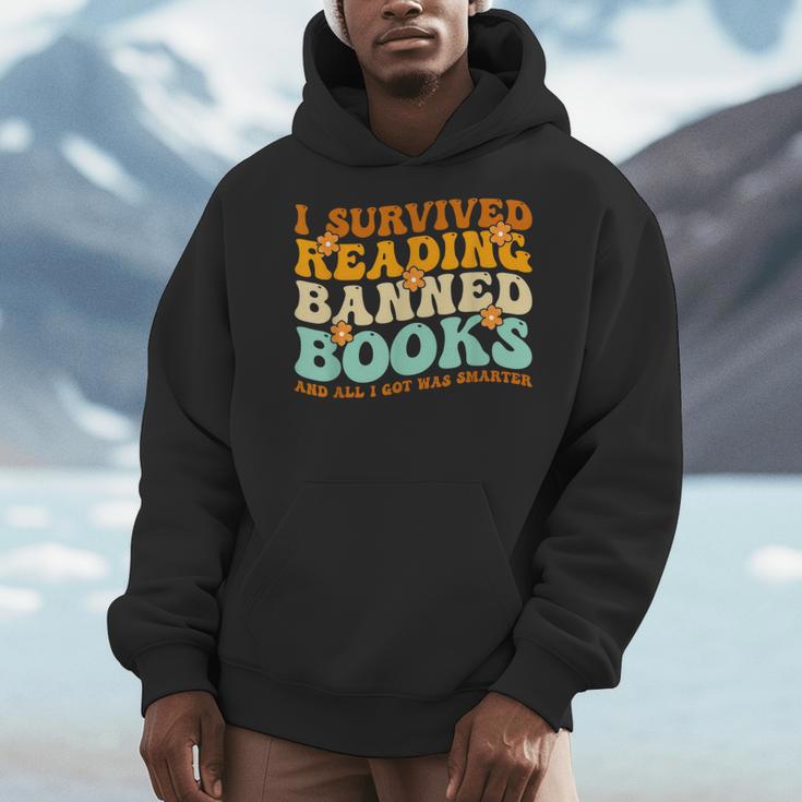 I Survived Reading Banned Books Book Lover Bookaholic Men Hoodie