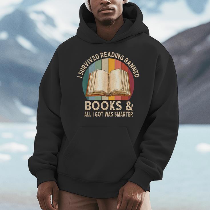 I Survived Reading Banned Books And All I Got Was Smarter Men Hoodie
