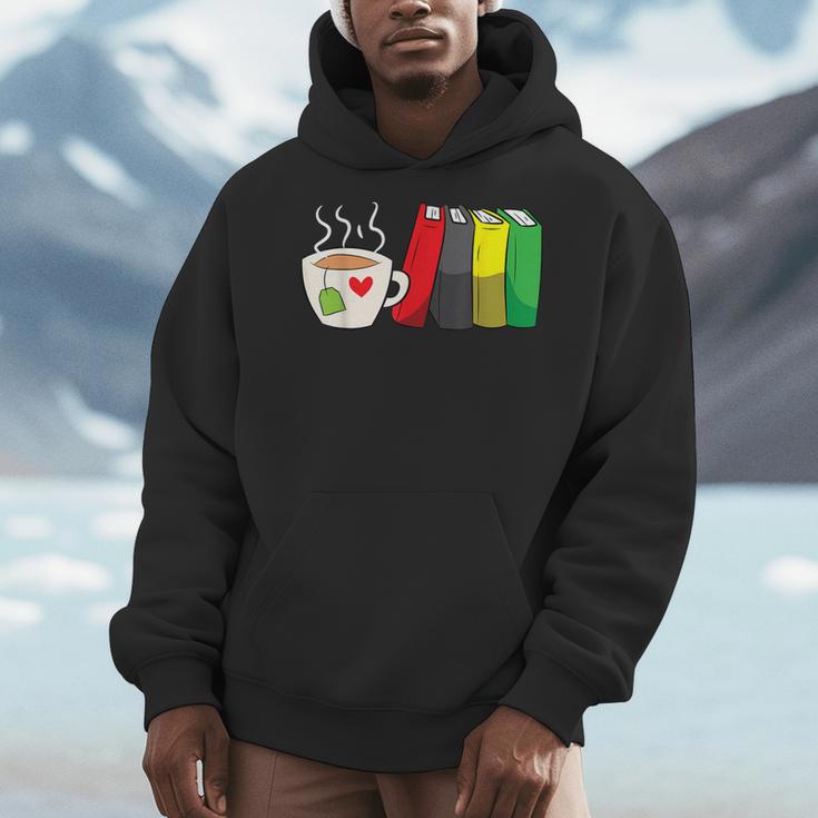Tea And Bookworm Love Books And Tea Men Hoodie