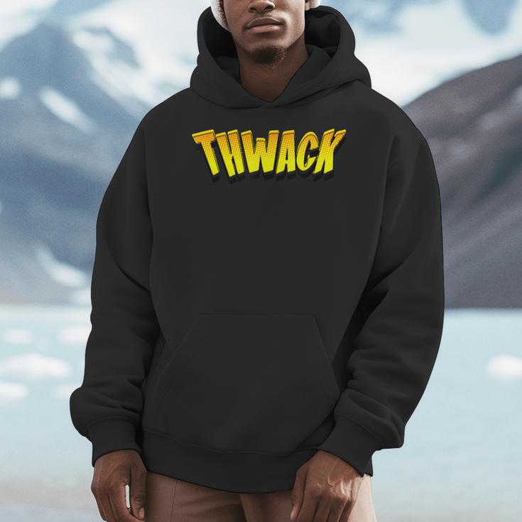 THWACK Vintage Retro Comic Book Men Hoodie