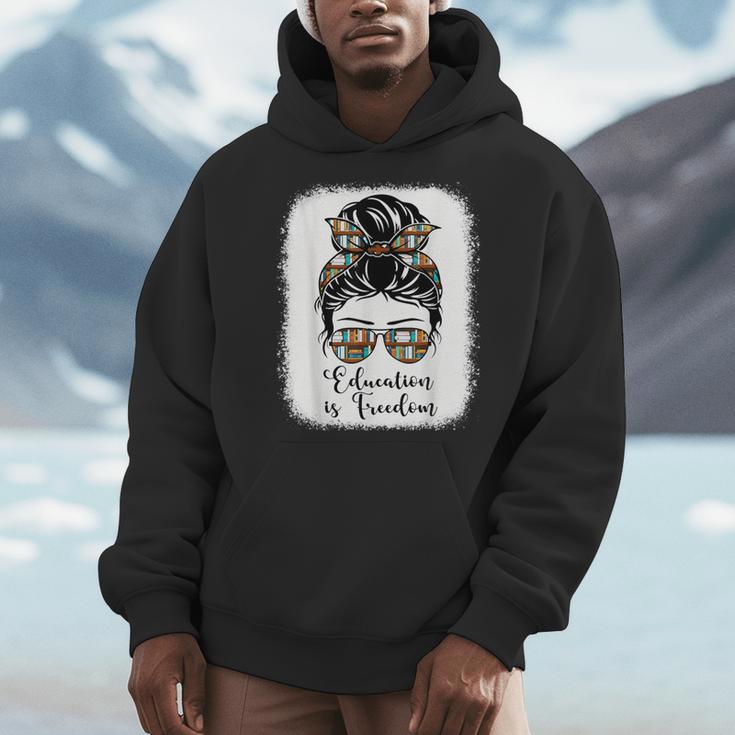 History Education Is Freedom Books African American Men Hoodie