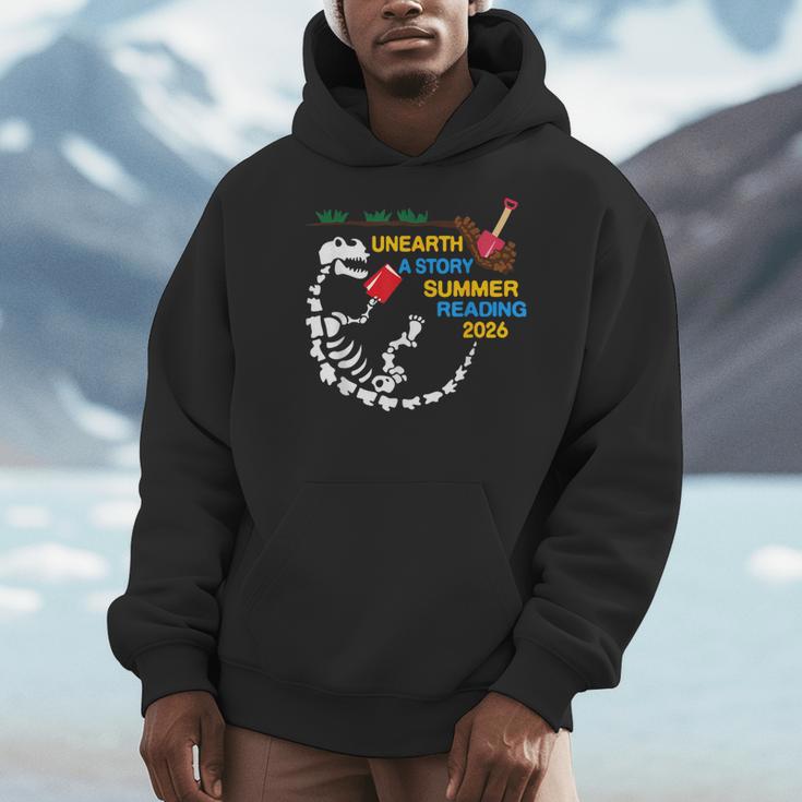 Unearth a Story T-Rex Reading a Book Summer Reading 2026 Men Hoodie Unearth a Story T-Rex Reading a Book Summer Reading 2026 Men Hoodie
