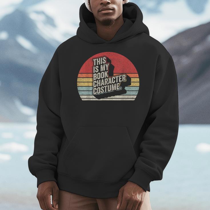 Vintage This Is My Book Character Costume Halloween Men Hoodie