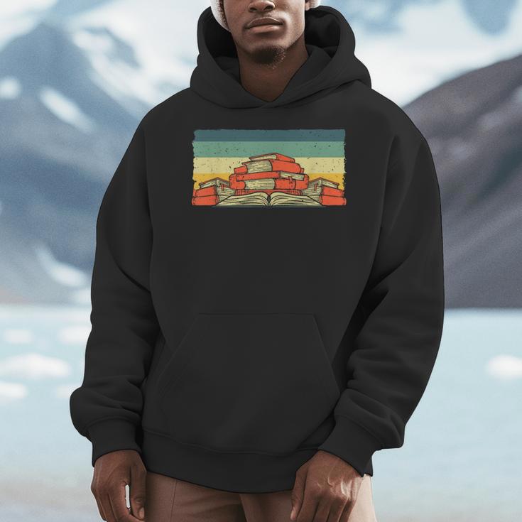 Vintage Reading For Avid Reader Men Women Book Lover Men Hoodie