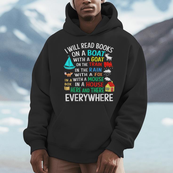 I Will Read Books On A Boat & Everywhere Men Hoodie