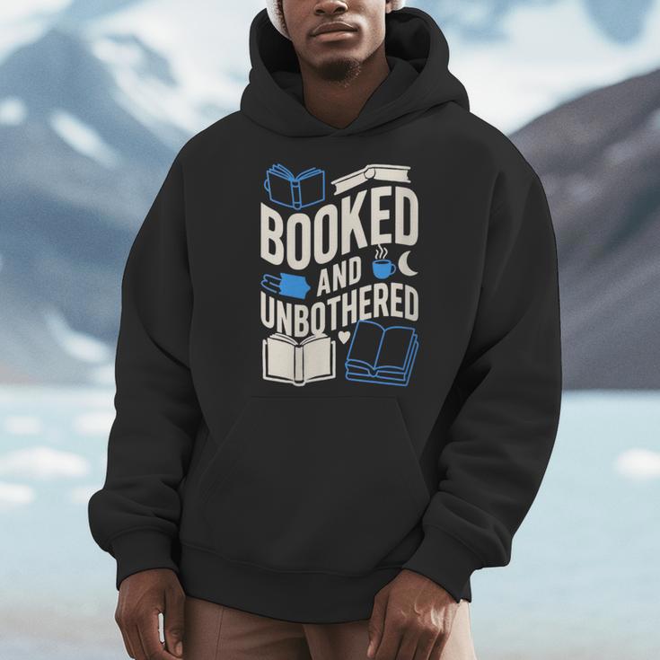 Women's Booktrovert Introvert Reader Library Card Coffee Books Men Hoodie