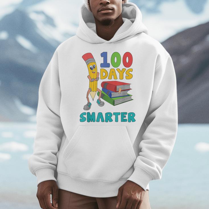 100 Days Smarter Teacher Student Books 100th Day Of School For Men Women Kids Men Hoodie 100 Days Smarter Teacher Student Books 100th Day Of School For Men Women Kids Men Hoodie