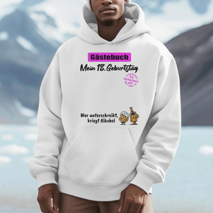 18th Birthday Guest Book 18 Years Girl Woman Men Hoodie 18th Birthday Guest Book 18 Years Girl Woman Men Hoodie