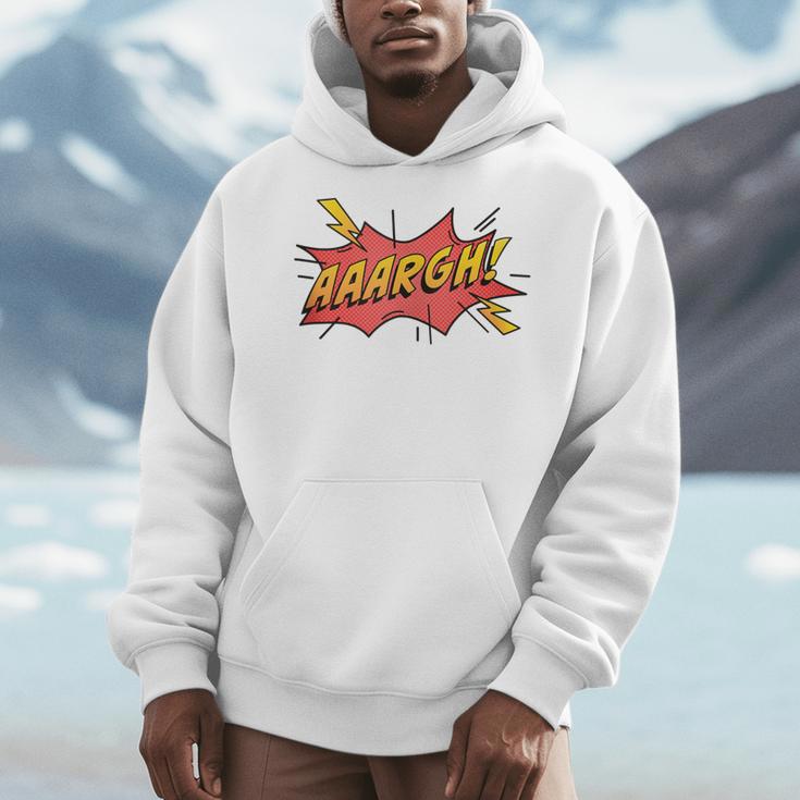 AAARGH Bubble From Comic Book Or Cartoon Men Hoodie