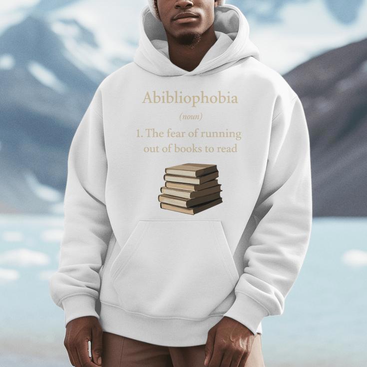 Abibliophobia Definition Book Lover Premium Tri-Blend Men Hoodie