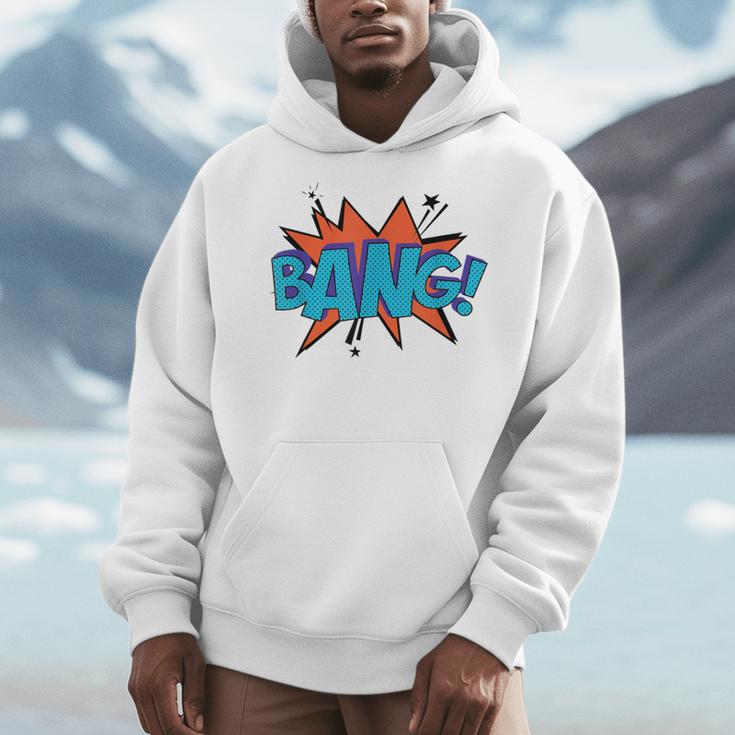 Bang Comic Book Sound Effect Bubble Graphic Tee Shirt Men Hoodie