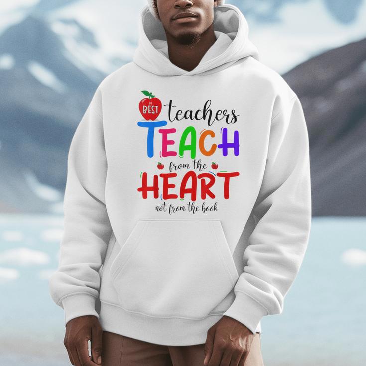 THE BEST TEACHERS TEACH FROM THE HEART NOT BOOK T-SHIRT Men Women Men Hoodie