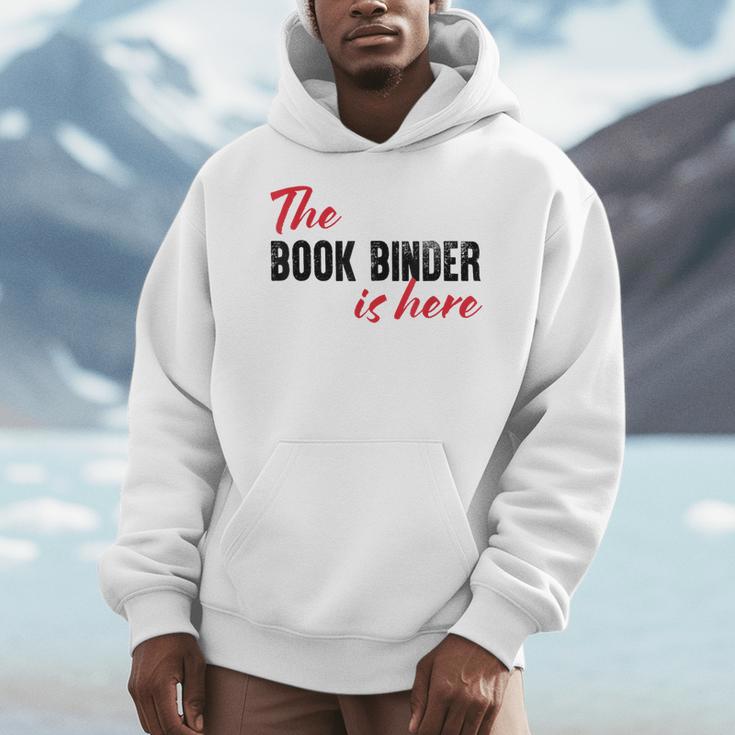 The Book Binder Is Here Men Hoodie The Book Binder Is Here Men Hoodie