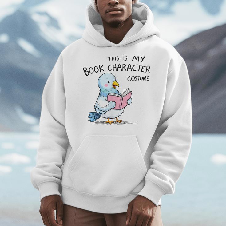 This Is My Book Character Costume I Pigeon Reading Tee Men Hoodie