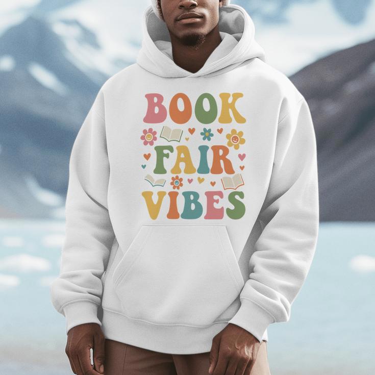 Book Fair Vibes Groovy Retro School Reading Nostalgic Men Hoodie Book Fair Vibes Groovy Retro School Reading Nostalgic Men Hoodie