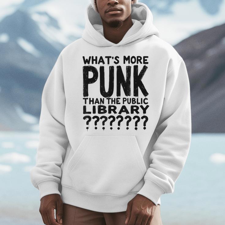 Book Reader What's More Punk Than The Public Library Men Hoodie