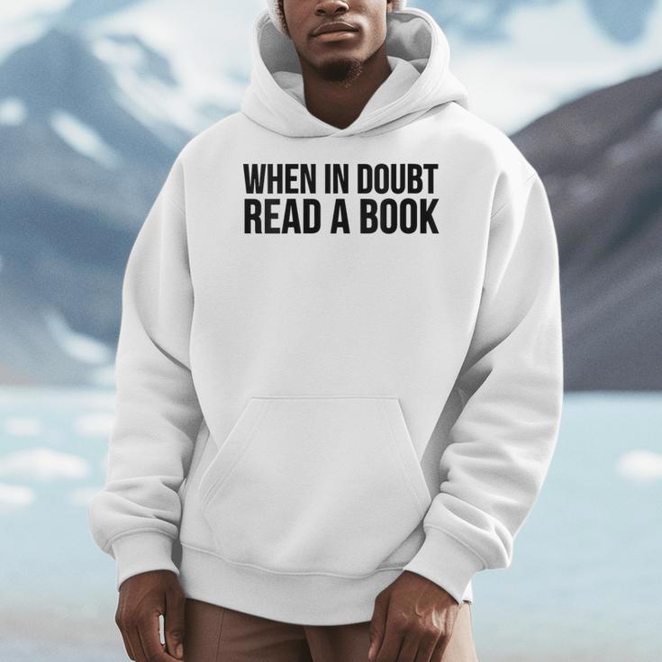 Book Reader When In Doubt Read A Book Men Hoodie