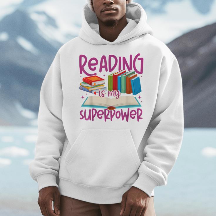Book Reading Reading Is My Superpower Men Hoodie