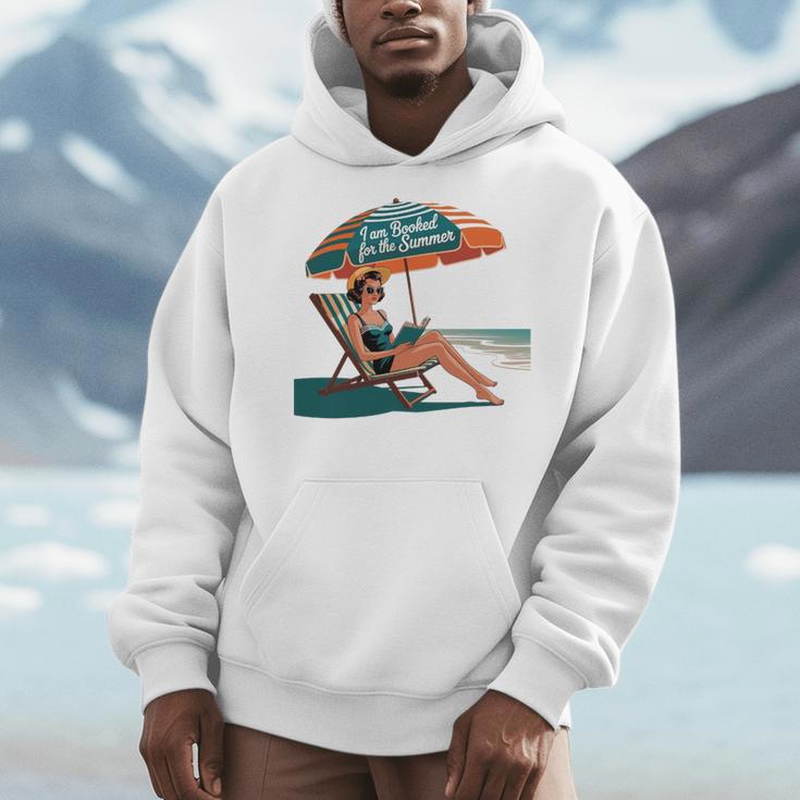 Booked For The Summer Book Lover Summer Coquette Premium Tri-Blend Men Hoodie