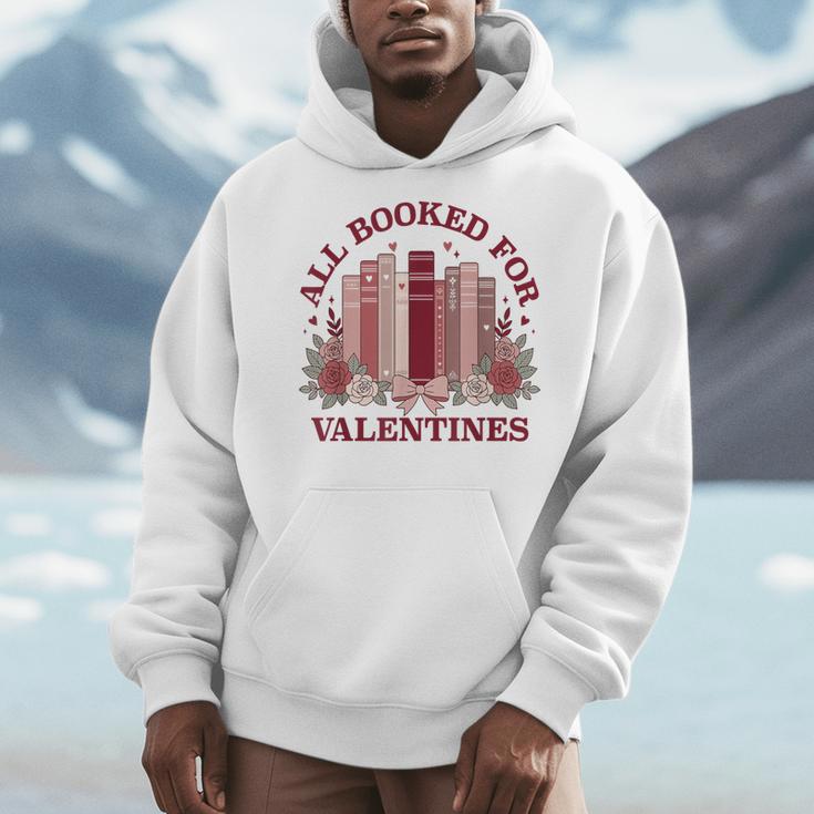 All Booked For Valentines Day Bookish Readers Book Lovers Men Hoodie