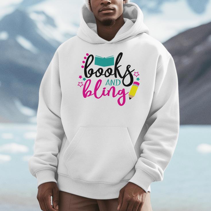 Books And Bling Men Hoodie