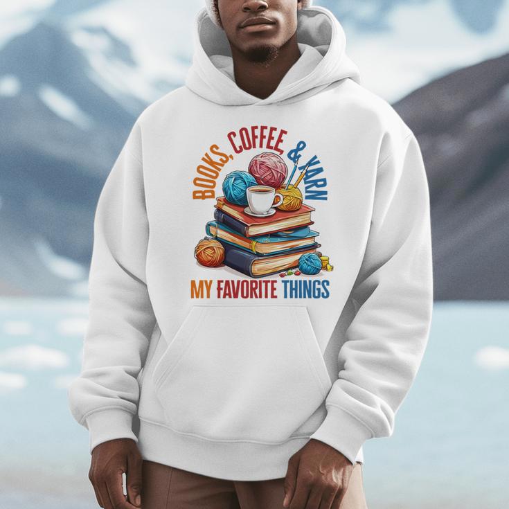 Books Coffee & Yarn Lover My Favorite Things Men Hoodie Books Coffee & Yarn Lover My Favorite Things Men Hoodie