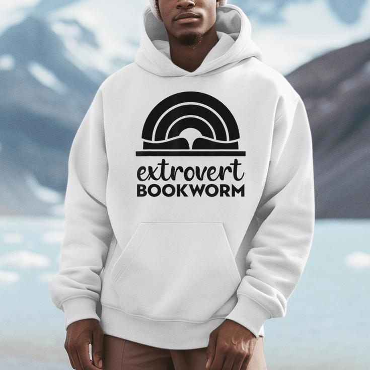 Bookworm Extrovert Fun Book Lovers Reading Men Hoodie Bookworm Extrovert Fun Book Lovers Reading Men Hoodie