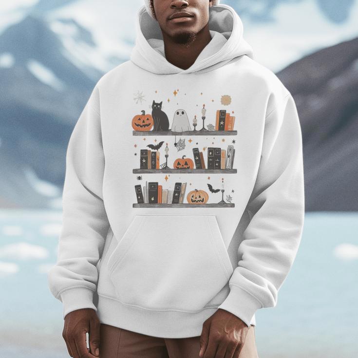 Cat Book Lover Halloween Cute Spooky Reading Premium Tri-Blend Men Hoodie Cat Book Lover Halloween Cute Spooky Reading Premium Tri-Blend Men Hoodie