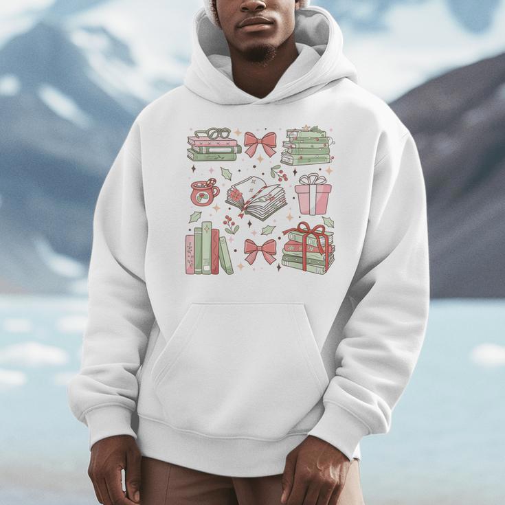 Christmas Book Lover Reading Reader Men Women Kids Xmas Men Hoodie