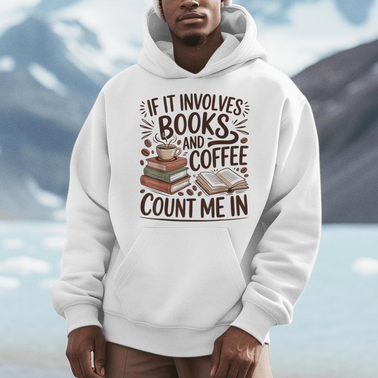 Coffee And Books Lover Quote Reading Enthusiast Men Hoodie