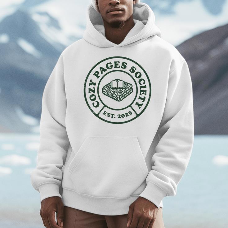 Cozy Pages Society Readers Book Lovers Bookish Men Hoodie