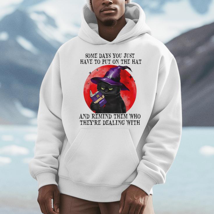 Some Days You Just Have To But On Cat Witch Reading Book Men Hoodie Some Days You Just Have To But On Cat Witch Reading Book Men Hoodie
