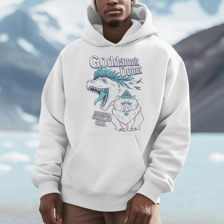 Dungeon Crawler Carl Princess Donut And Mongo Drawing Book Men Hoodie