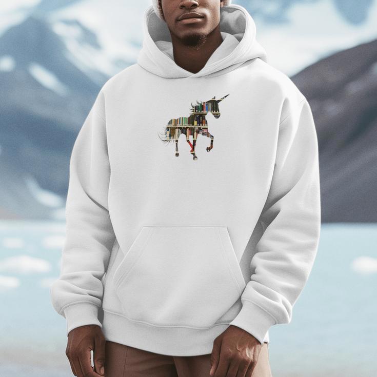 Easily Distracted By Unicorns And Books Men Hoodie