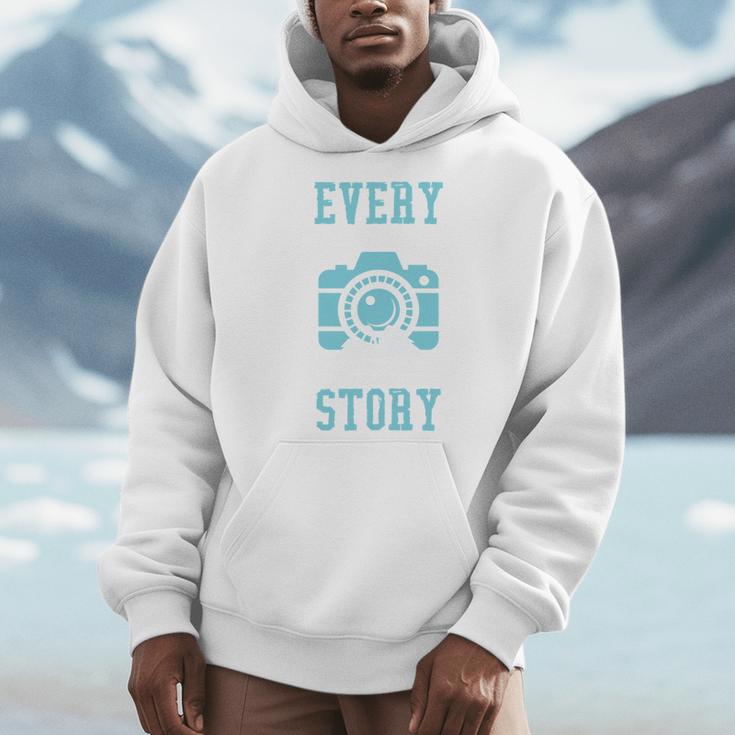 Every Picture Tells A Story Book Camera Lens Photography Men Hoodie