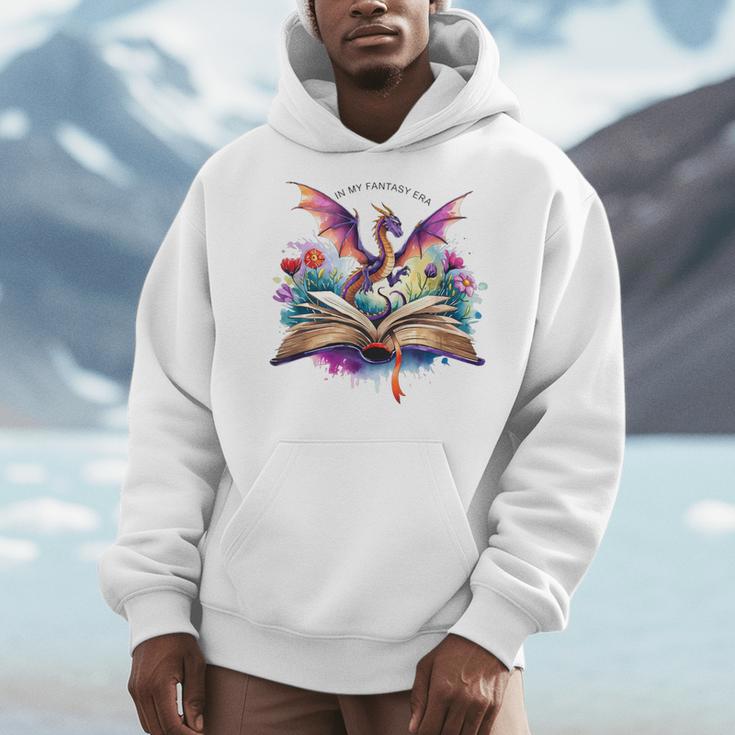 In My Fantasy Era Magic Dragon Book Men Hoodie