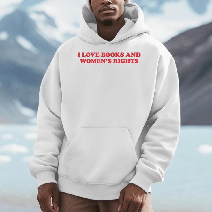 Feminism Feminist Book Lover I Love Books And Women's Rights Men Hoodie Feminism Feminist Book Lover I Love Books And Women's Rights Men Hoodie