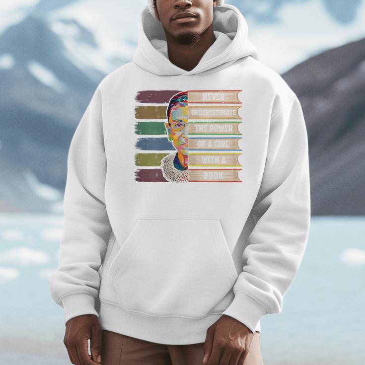 Feminist Ruth Bader Ginsburg RBG Quote Girl With Book Women Men Hoodie Feminist Ruth Bader Ginsburg RBG Quote Girl With Book Women Men Hoodie