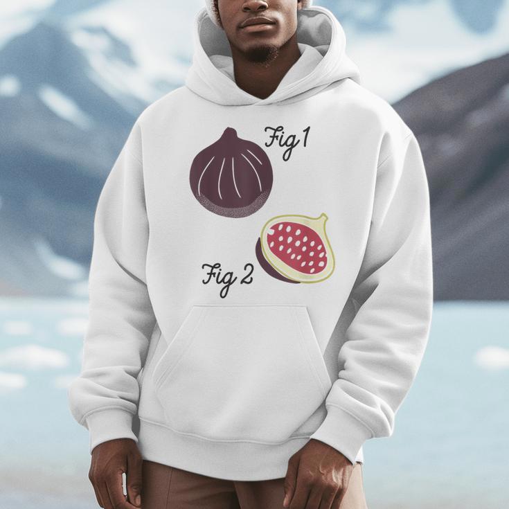 Fig 1 Figs Fruit Scientific Drawing Textbook Graphic Men Hoodie Fig 1 Figs Fruit Scientific Drawing Textbook Graphic Men Hoodie