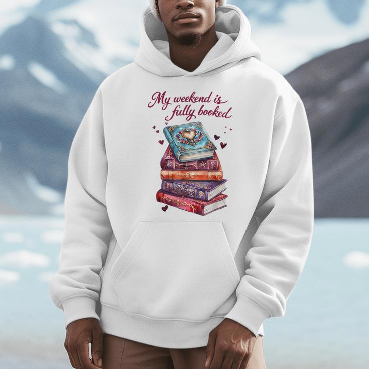 My Weekend Is Fully Booked Reading Quote Book Lover Humor Men Hoodie