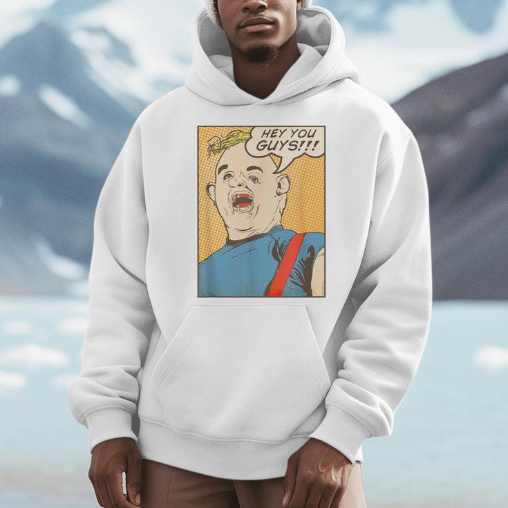 The Goonies Sloth Pop Art Comic Book Illustration 80's Movie Men Hoodie