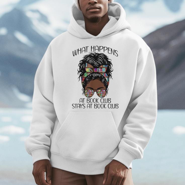 What Happens At Book Club Stays At Book Club Black Women Men Hoodie