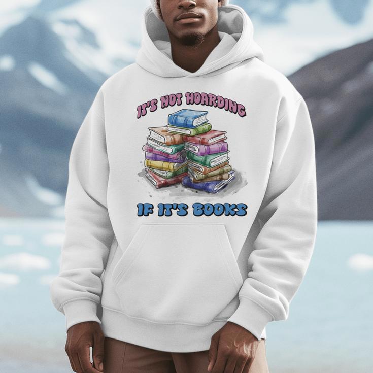 IT'S NOT HOARDING IF IT'S BOOKS FUN BOOK LOVER Men Hoodie IT'S NOT HOARDING IF IT'S BOOKS FUN BOOK LOVER Men Hoodie