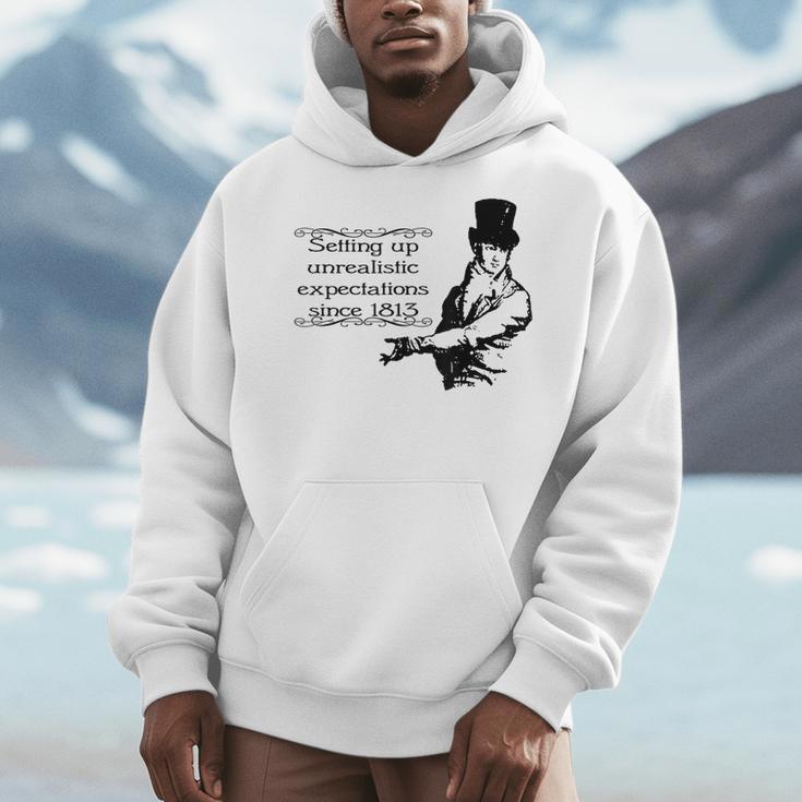 Jane Austen Mr Darcy Expectations Literary Book Club Men Hoodie Jane Austen Mr Darcy Expectations Literary Book Club Men Hoodie